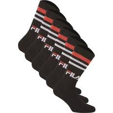 Fila Unisex Socken Paar Street, Sport, Lifestyle, Socken Set, Streifen, 35-46 43-46 Schwarz