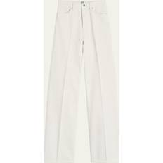 Toteme Kläder Toteme Off-White Wide Leg Jeans - Ecru