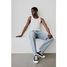 H&M Slim Fit Ribbed Vest Top - White