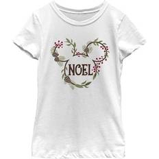 Mad Engine Girl's Youth Mickey Mouse White & Friends Noel Ears Graphic T-Shirt