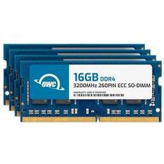 OWC 64gb 4x16gb ddr4 3200mhz 1rx8 ecc 260-pin sodimm memory ram