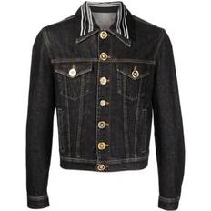 Versace Herr Ytterkläder Versace Denim Medusa Motif Bomull Jacka - New