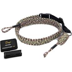 Sunya Paracord Compound Bow Sling with V2 Upgraded Magnetic Connection System. Lightweight Hands Free Shoulder Carrying Sling for Bow Hunting, Field Archery and 3D Waterfowl Camo