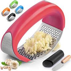 Red Presses & Mashers Zulay Kitchen Open Box Garlic Press