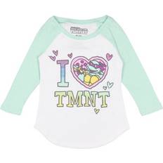 Tops Seven Times Six Sold by: Teenage Mutant Ninja Turtles Girls Love TMNT Kids Raglan Tee Shirt SM