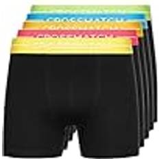 Crosshatch Underkläder för män, 5-pack, flerpack med boxershorts, flerfärgade boxershorts för herrar, set med underkläder, presenter för vänner, pojkvän eller make Boxershorts finns storlekar: S, M