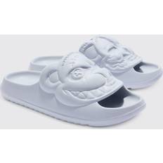 Perforated Evil Teddy Slider - Grey