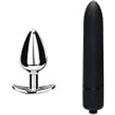 Rostfritt stål Set Sexleksaker Bynabjfa T Shape High Anal Plug Vibrator Set