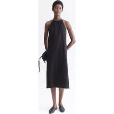 T-shirt Dresses H&M Ladies Black Drawstring-detail cotton dress