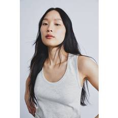 H&M Ladies Grey Ribbed vest top