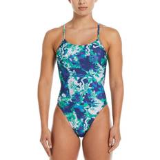 Swimsuits NIKE Women's Cutout One Piece Swimsuit Midnight Navy Blue, Women's Competitive Swim