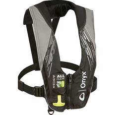 Life Jackets Onyx Onyx Outdoor Adults' A/M-24 All Clear Automatic/Manual Inflatable PFD Life Jacket Gray Flotation