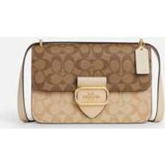 Väskor Shein Coach Women's PVC And Leather Color-Blocked Khaki Shoulder/Crossbody Bag