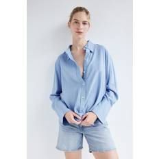 Hög komfort Shorts H&M MAMA Blå MAMA Before & After denim shorts