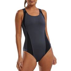 Titanium Swimsuits TYR Women's Solid Max Splice Controlfit One Piece Swimsuit, 18, Titanium