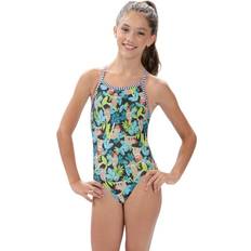 Girls Swimsuits Dolfin Girls' Uglies Print 1-Piece Swimsuit Hang Tight, Youth Women's Competitive Swim