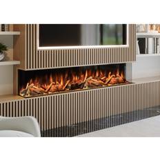 1300 Advance Series 3 sided Electric Fireplace brown 60.0 H x 180.0 W x 35.5 D cm
