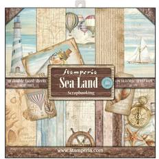 Scrapbook Albums Stamperia Double Sided Paper Pad 12"X12" Sea Land 10-pack