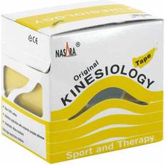 Kinesiologie-Tape Nasara Kinesio Tape 5 cmx5 m gelb inkl.Spenderbox