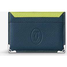 Grey Card Cases Cartier Leather Must De Card Holder - grey One