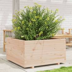 Krukker, Planter & Dyrkning vidaXL Pflanzkübel 90 x 90 x 49.5 cm Massivholz Kiefer