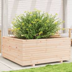 Fyr Højbede vidaXL Plantekasse 110x110x49.5 cm Massivt Fyrretræ Højbed