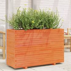 VidaXL Raised Garden Beds vidaXL Garden Planter Wax Brown 110 x 40 x 72 cm