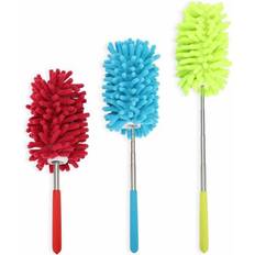 Dusters PrettyDate Microfiber Extendable Hand Dusters Washable Dusting Brush with