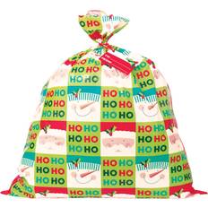 Unique Stor Presentpåse Till Jul Snögubbar Tomtar