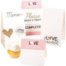 White Table Decorations Fun Express 12 Pc Love Is Sweet Buffet Decorating Kit