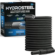 Hoses by: Realco Direct, Hydrosteel Garden Hose Heavy Duty Steel Hose Triple 82ft