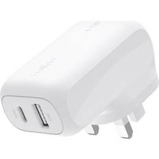 Belkin 42W USB-C and USB-A Dual Port Charger White