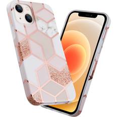 Groov-e iPhone 13 Design Case Rose Gold Geometric