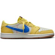 Sneakers NIKE Air Jordan 1 Low OG x Travis Scott W - Canary/Racer Blue/Light Silver/Gum Medium Brown