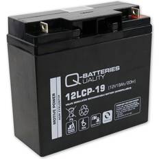 Q-Batteries 12LCP-19 12V 19Ah deep cycle AGM Forbrugsbatteri