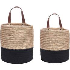 HKHBJS Hanging Cotton Rope With Handle Flower s+l Basket