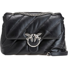 Argent Sacs Pinko Big Love Bag Puff Maxi Quilt - Black/Old Silver