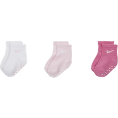 Nike Socks Nike Baby's Core Swoosh Gripper Socks Set 3-pack -Pink Foam (NN0053-I0A)