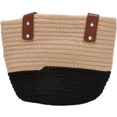 HKHBJS Hanging Cotton Rope With Handle Flower Basket