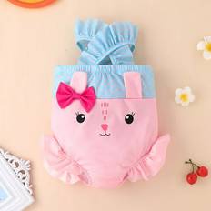 Babies Swimsuits Children's Clothing Shldybc Sold by: WRSU Trade, Newborn Baby Kids Ruffles Bunny Print One-Piece Swimsuit Bathing Beach Swimwear Summer Savings Clearance