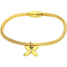 Esprit Gull Thriving Flora Rustfritt Stål Armbånd Yellow ONE