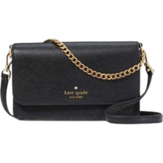 Small leather crossbody bag Kate Spade Madison Small Flap Crossbody - Black