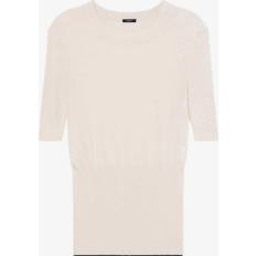 Casual Kortærmet T-shirt - Beige