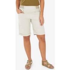 Beige - Hiking Shorts Quechua W Bermuda Shorts Nh500 Beige Linen Beige