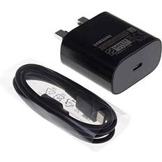 Samsung Original EP-TA800UBE Black 25W Super Fast Charging Type C to Type C Mobile Phone Mains Plug/Wall Charger