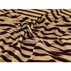 Brown Fabrics Minerva Lurex Textured Stretch Knit Fabrics Brown