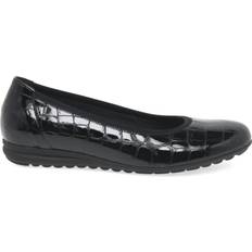 Gabor Splash - Black Croc Patent