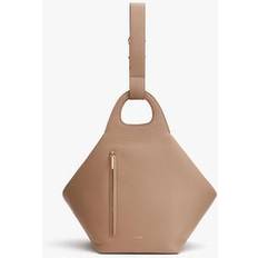 Cuyana Women's Paloma Shoulder Bag in Brown Pebbled Leather by Cuyana