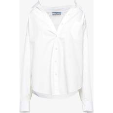 Prada Clothing Prada Back-Logo Oversized Shirt white