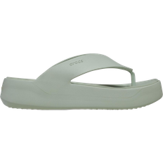 51 ½ - Grün Flip-Flops Crocs Getaway Platform Flip - Plaster